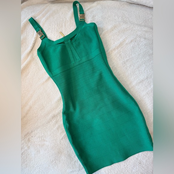 Marciano Emerald Bandage Dress - Picture 1 of 3
